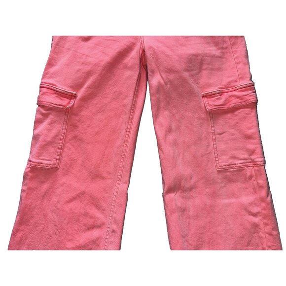 Freckled Poppy X RISEN LOS ANGELES Jeans Pants SZ 7 28X32 Pink Tummy Control - Picture 4 of 16